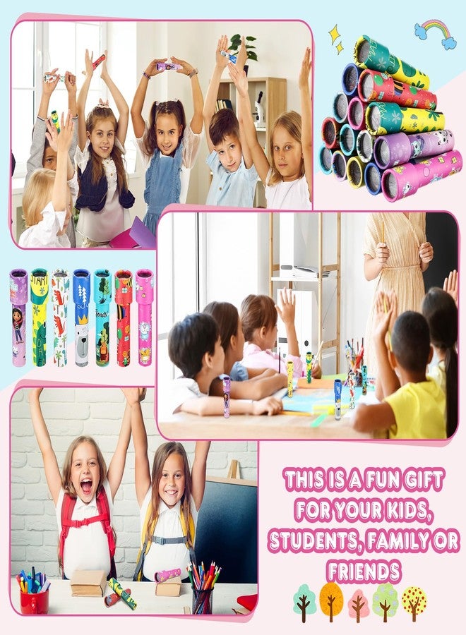 Jerify 100 Pcs Classic Kaleidoscopes Bulk Kids Birthday Party Favor Educational Kaleidoscope Toy Return Gift Retro Goody Bag Fillers for School Classroom Carnival Prizes, Random Pattern - Image 5